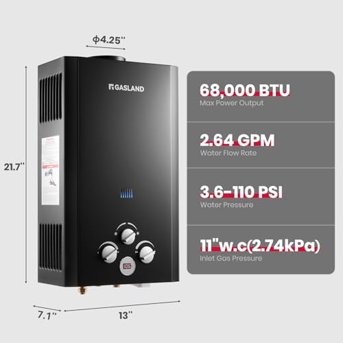BE264B Propane Water Heater Outdoor