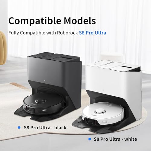 21 PCS Accessories Kit Compatible with Roborock S8 Pro Ultra Robot Vacuum Cleaner (21 Count)