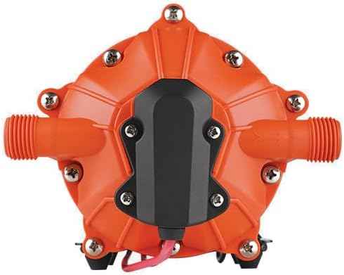 SEAFLO 55 Series 115V AC Automatic Demand Diaphragm Pump – 5.0 GPM, 60 PSI, 5-Chamber Self-Priming Water Pump w/Power Plug for Outlet, RV, Marine & Off-Grid Water Systems, 4-Year Warranty