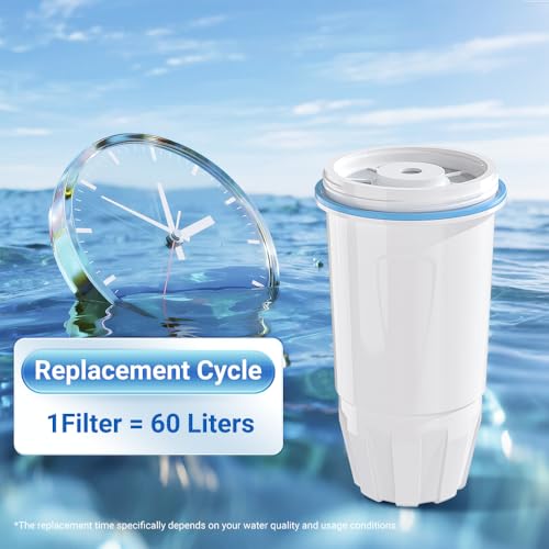 Water Filter Replacement for Zero Pitcher and Dispenser ZR (6 Count)