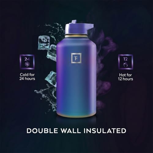 64 oz Wide Mouth Water Bottle with Straw