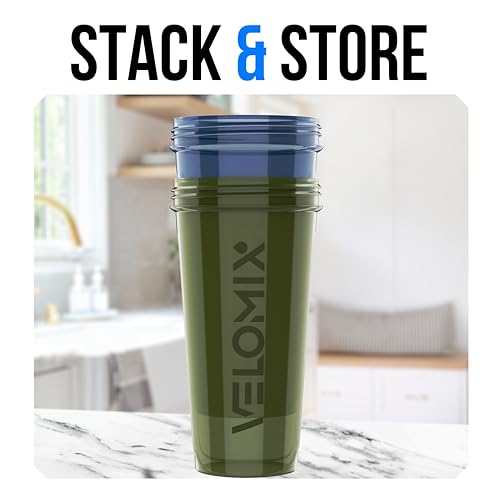 2 Pack 28oz Protein Shaker Bottle for Protein Mixes (2 Count)