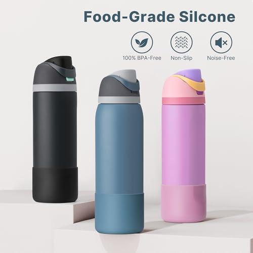 Silicone Protective Boot for Owala 24oz FreeSip & Flip & Twist Water Bottle
