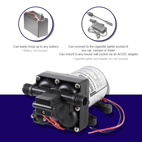 RV Water Pump 12 Volt DC 3.0GPM 55PSI Replacement For 4008