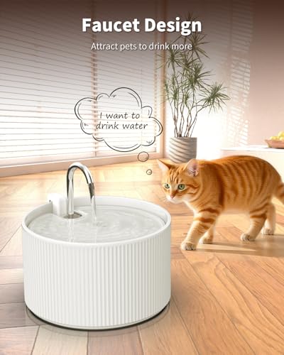 Ceramic Cat Water Fountain