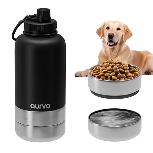 32oz Dog Water Bottle with Bowls