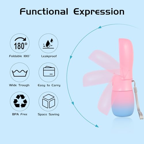Portable Dog Water Bottle 10oz Pink