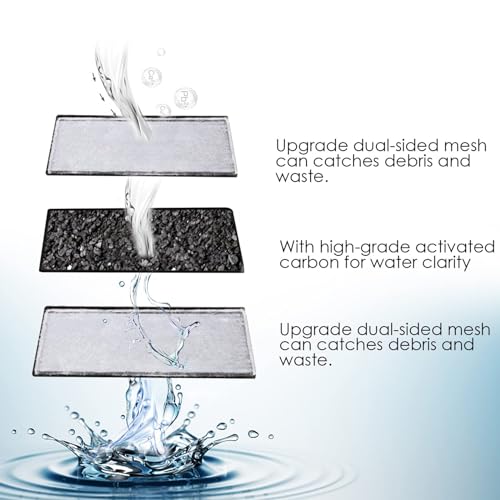 8 Pack Aquarium Filter Cartridge Replacement Fish Tank Filter Cartridge for Aquarium Internal Filter (8 Count)
