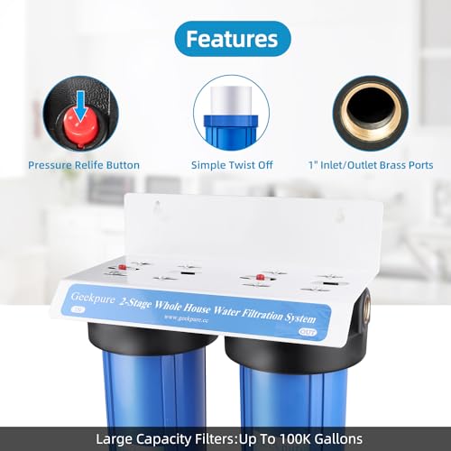 2 Stage Whole House Water Filter System