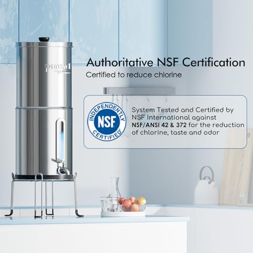 2.25G Gravity Water Filter System with Water Level Window (4 Count)