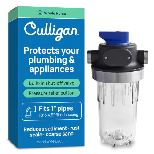 WH-HD200-C Whole House Water Filter System 1” Inlet/Outlet, Filter Sold Separately – Improve Tap Water Taste, Removes Sediment, Protects Appliances