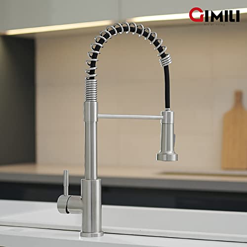 Kitchen Faucet with Pull Down Sprayer Brushed Nickel