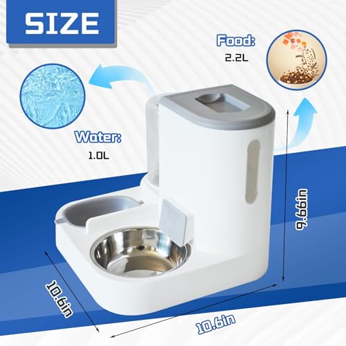 Automatic Cat Food and Water Dispenser Set 2 in 1
