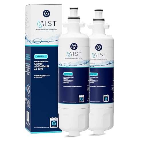 ADQ36006101 Refrigerator Water Filter Replacement for LG LT700P (2 Count)
