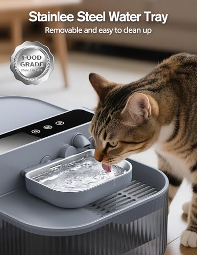 3.5L Wireless Cat Water Fountain with No Filters