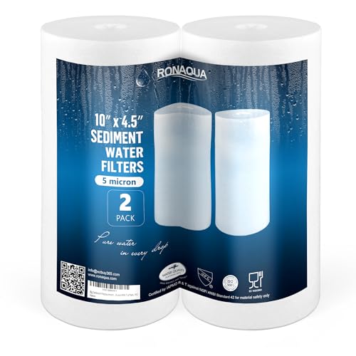 10" x 4.5" Big Sediment Replacement Water Filter Cartridge (2 Count)