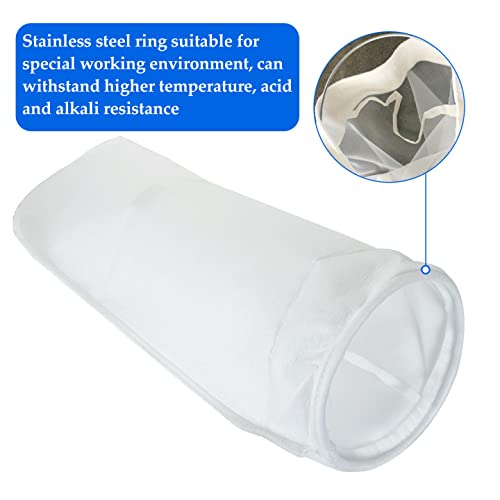 6 Pack Filter Socks 7 Inch Ring by 32 Inch Long 50 Micron Filter Bag