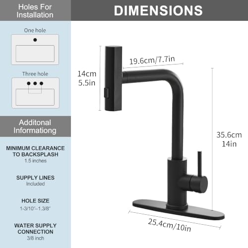 Kitchen Faucet with Pull Down Sprayer