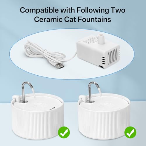 Ceramic Cat Water Fountain Ultra (78 Fl Oz)