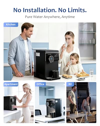 Hot and Cold Countertop Reverse Osmosis Water Filter System