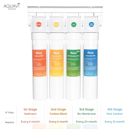 Twist Reverse Osmosis Water Filter System Under Sink Quick