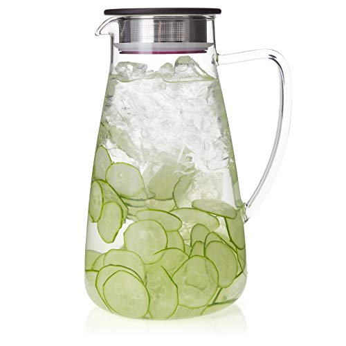 Flask Glass Iced Tea Jug 64oz