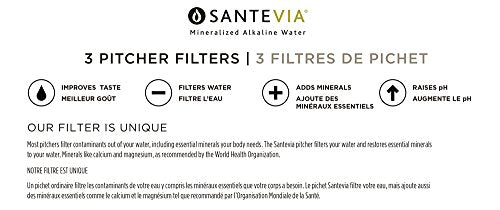 Water Filter Pitcher Replacement Filters (3 Count)