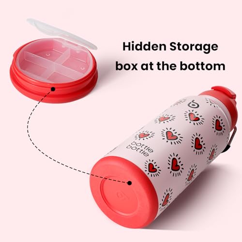 32oz Insulated Water Bottle with Pill Box