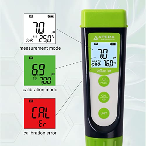 AI101G GroStar Series GS1 pH Pen Tester Kit with Replaceable Double