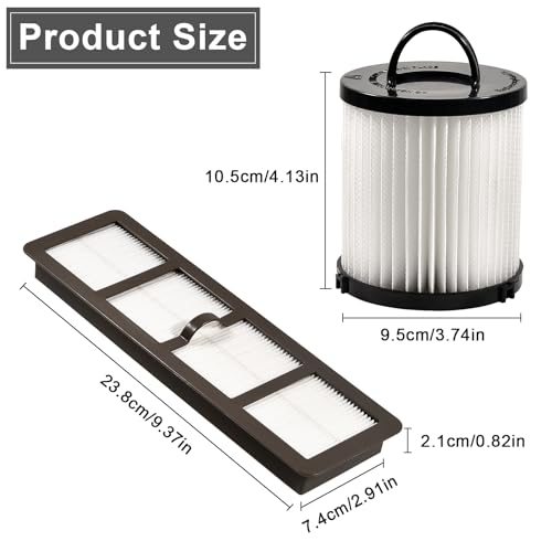 Replacement EF6 HEPA Filter and Washable Reusable Cup Filter Vacuum Filter DCF21 Replace#67821 (2 Count)