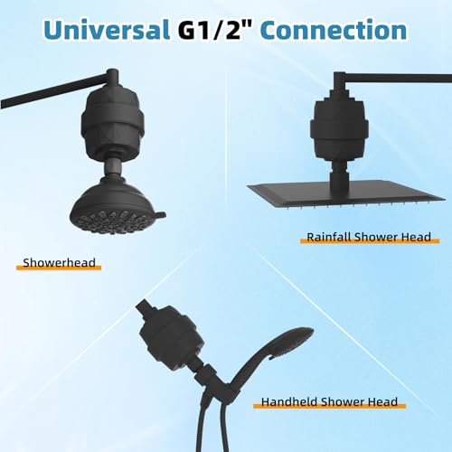 10" Metal Filtered Shower Head with 10