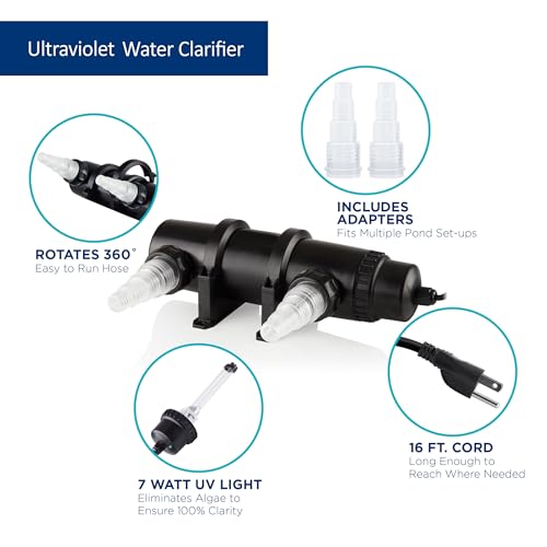 7 Watt UV Clarifier Intended for Fountains