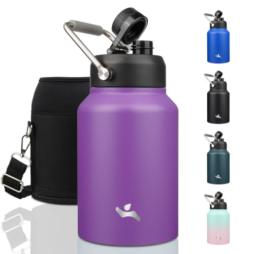 64 oz Insulated Stainless Steel Water Bottle Jug with Handle
