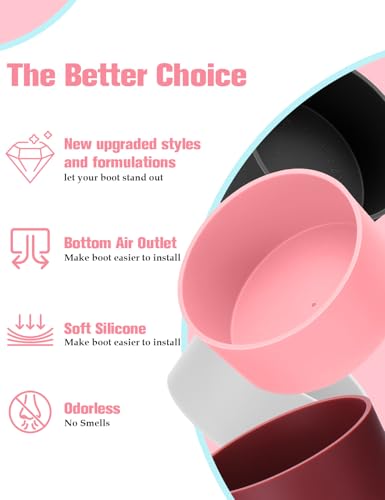 2PCS Silicone Boot for Owala FreeSip Water Bottle 24oz (2 Count)