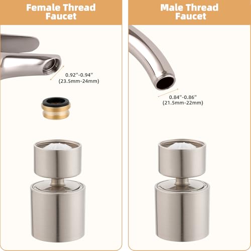 cUPC Certified 360° Swivel Aerator with 2