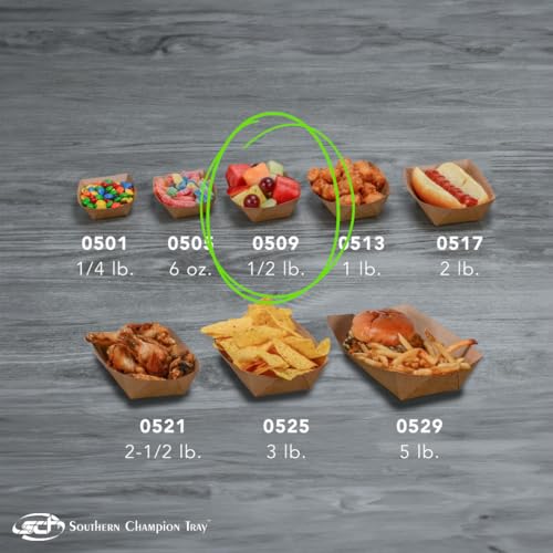 0509 #50 ECO Kraft Paperboard Food Tray (1000 Count)