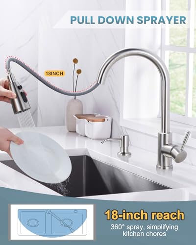 Kitchen Faucet with Soap Dispenser