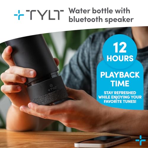 Smart Water Bottle with Bluetooth Speaker