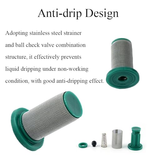 12 Packs Stainless Steel Strainer Spraying Nozzle Mesh Filter with Anti (12 Count)
