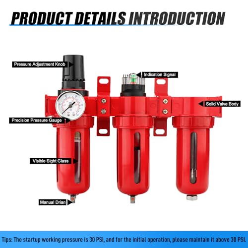 MEANLIN 3 8" NPT 3 Stage Aluminium Air Drying System