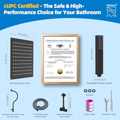 All Metal cUPC Certified Shower Head