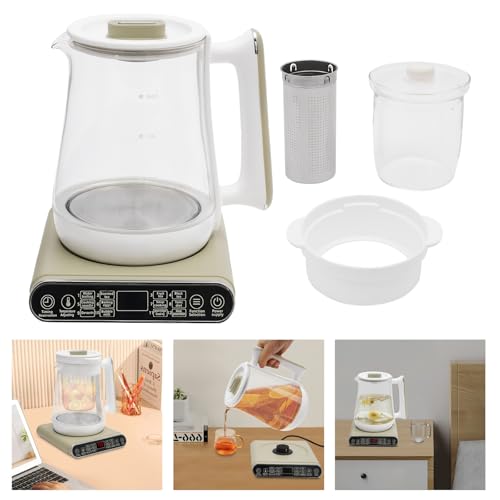 Electric Kettle Tea Maker with Filter & Stew Pot