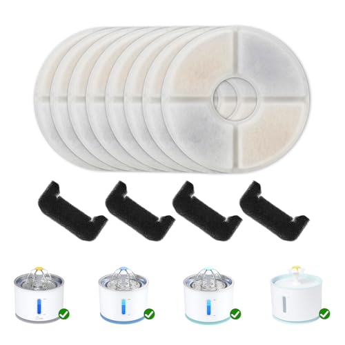 Cat Water Fountain Filter Replacement 8+4 Pack