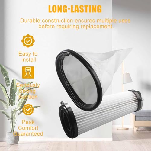 Replacement for Hoover Vacuum HEPA Cloth Bag Liner and Filter
