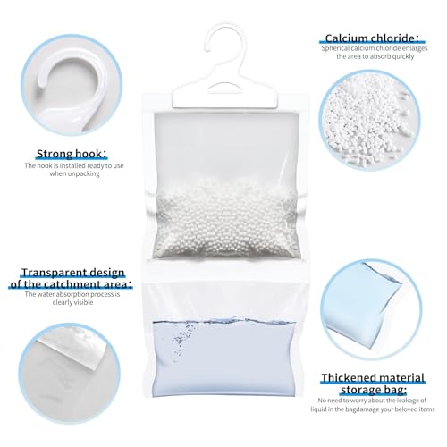 12 Pack Moisture Absorber Hanging Bags
