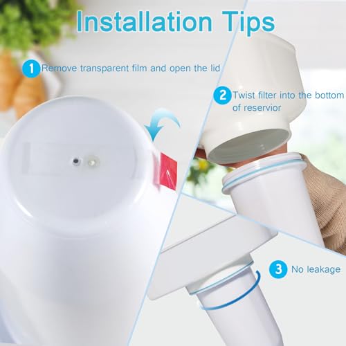 VIPHASES 6 Stage 0 TDS Water Filter Cartridge for Zero Pitchers (17.99 Count)