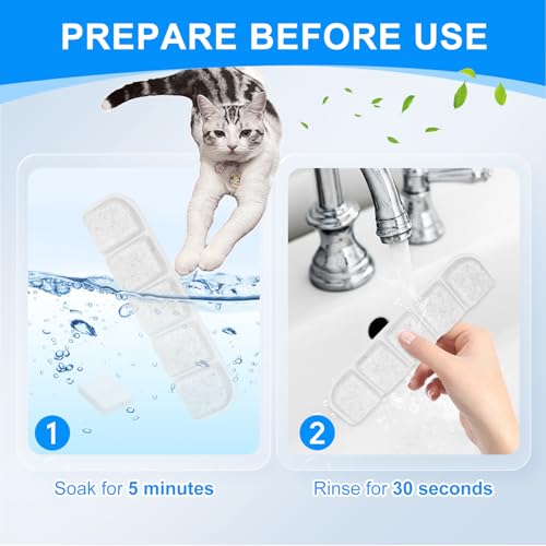 Carbon Filter Fit for SIBAYS Dog Water Fountain Filters 355oz (24 Count)