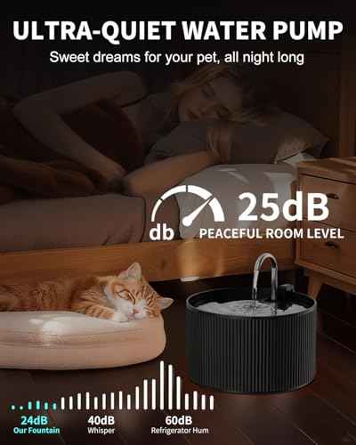 Ceramic Cat Water Fountain 2.2L