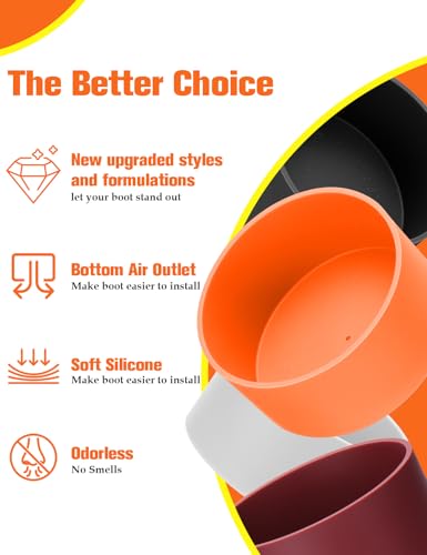 2PCS Silicone Boot for Owala FreeSip Water Bottle 24oz (2 Count)