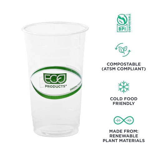 GreenStripe Clear Disposable Cold Cups (50 Count)